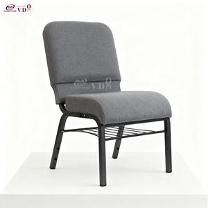 도매 현대식 적층형 교회 의자 맞춤 색상 편안한 패딩 등받이 금속 프레임 극장 좌석 제조업체 - Product Image 4