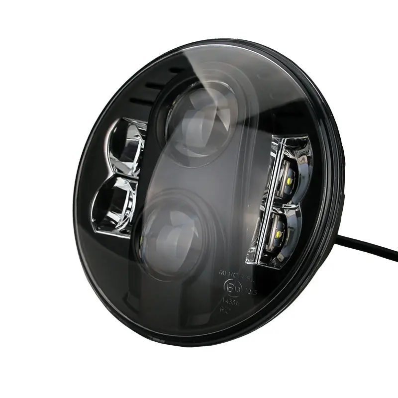 7 Inch Round Projector LED Headlight DOT SAE Emark E13 Approved Low/High Beam Headlamp