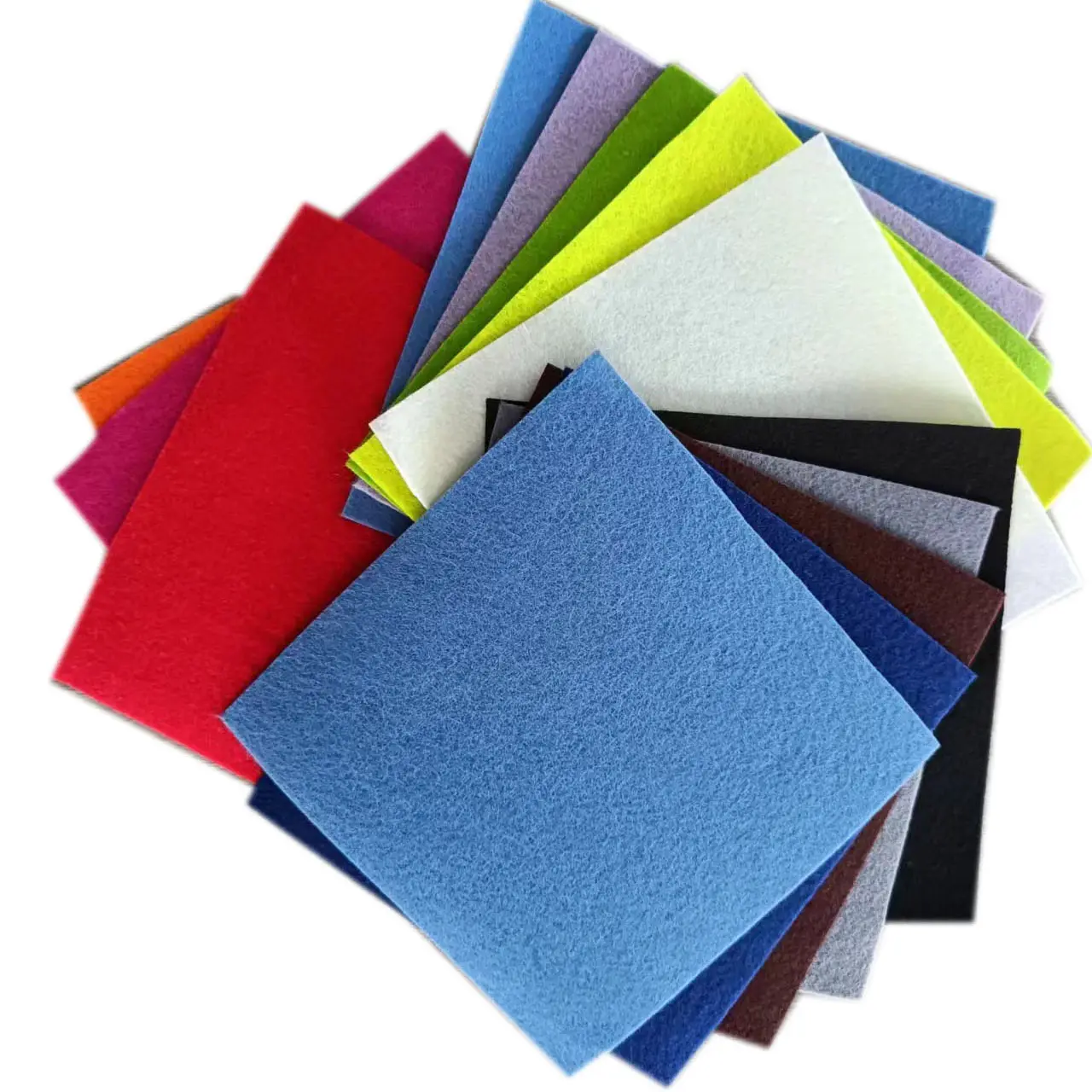 Umweltschutz Farbe Filz Vliesstoff Kunden spezifische Größe Vlies 100 Polyester Trockner Stoff