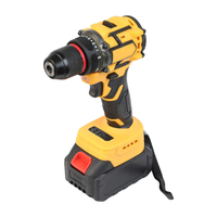 Ensemble de perceuse sans fil avec batteries et chargeur, coffret en plastique, jeu de forets pour le perçage du bois, amélioration de la maison, vente en gros OEM