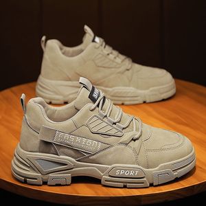 Zapatos de Trabajo Estilo Coreano para Hombre, Otoño, Transpirables, Deportivos, con Suela Gruesa, para Uso Industrial en Verano - Product Image 1