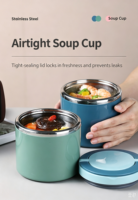 Boîte à lunch en acier inoxydable, étanche, écologique, à un seul niveau, avec couvercle en plastique, 1 compartiment, récipient de stockage alimentaire pour étudiants