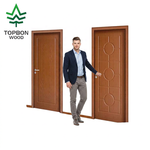 Porta Interna Economica in Legno HDF PVC Impermeabile Insonorizzata Antiumidità Finitura Moderna per Bagno Camera da Letto <span class=keywords><strong>Ingresso</strong></span> - Product Image 1