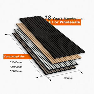 Panneaux acoustiques insonorisants en fibre de polyester de chêne clair au design moderne, écologiques, imperméables et ignifuges, <span class=keywords><strong>solution</strong></span> graphique pour hôtels - Product Image 2