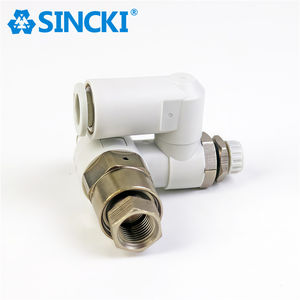 Controlador de velocidad serie ASP SMC Ajuste de un toque con válvula de retención piloto Piezas neumáticas - Product Image 1