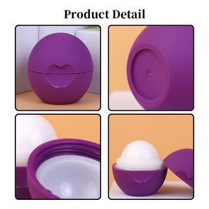Hot Selling Product High Quality Unique Round Lip Balm Ball Vegan Natural Honey Organic Deep Moisture Lip Flavoring Balm - Product Image 2