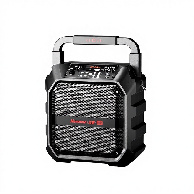 Portable Speaker with Dual Wireless WiFi, Multi-Input Plug and Play, Outdoor Karaoke Sound Box for Home Party Camping