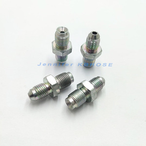Adaptador de acero inoxidable 3AN macho, 10mm x 1, adaptador recto a-3 extremos de manguera - Product Image 1
