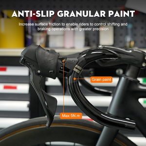 Manubrio per Bicicletta da Strada TOSEEK UD 8K Aero in Carbonio, 31.8mm, Cablaggio Interno, Superleggero, Ergonomico, per Ciclismo da Competizione - Product Image 5