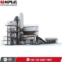 Planta Mezcladora de Asfalto NFLG de 160 Toneladas por Hora, con Control PLC, Bomba Accionada por Motor, Alta Eficiencia Operativa