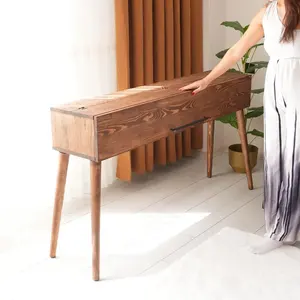 औद्योगिक लकड़ी के ठोस लकड़ी पियानो खड़े बड़े डिजिटल कीबोर्ड स्टैंड बच्चों पियानो कीबोर्ड टेबल - Product Image 2