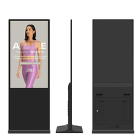 Máquina de Señalización Digital con Pantalla Táctil de Pie de 43/49/55 Pulgadas, 2K/4K, Autoservicio para Negocios y Centros Comerciales