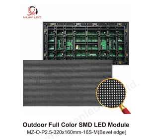 โมดูลจอแสดงผล LED P2.5 แบบ Bevel ขนาด 320x160 มม. โมดูล LED สแกน 1/16 สำหรับภายนอกอาคาร โมดูลแสดงผลข้อความและวิดีโอแบบ SMD LED - Product Image 2