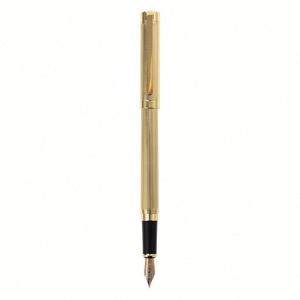 High Quality Custom Logo Embossed Golden Metal Fountain Luxury Gift Ballpoint <b>Pen</b> for Business Writing and School - Product Image 3