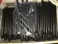 Service de moulage par injection sur mesure, tubes en plastique PP antistatiques résistants à haute pression renforcés de fibres de verre avec filetages