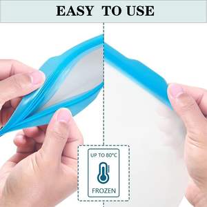 Многоразовые пластиковые пакеты для хранения продуктов, 3 размера - Product Image 4