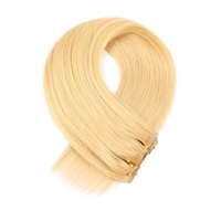 Ekstensi Rambut Asli India Double Drawn Liquidation Stock, Bebas Kusut, 10"-26" Pirang, Grosir, Untuk Salon