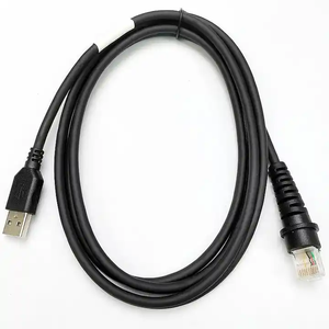 Cable de datos de escáner de código de barras USB recto en espiral de 2M para Honeywell HHP 3800G <span class=keywords><strong>4600G</strong></span> 4800 - Product Image 1