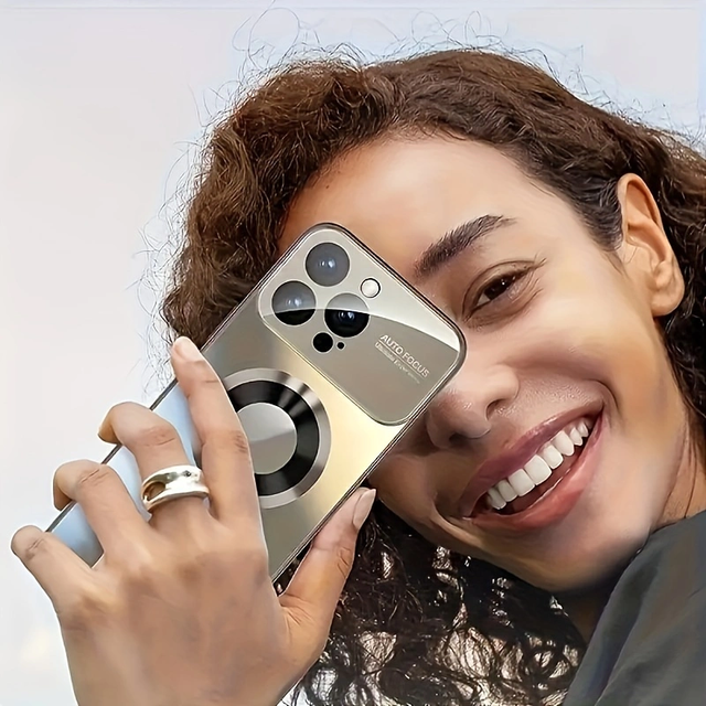 AilesTecca for iphone 16 Pro Magnetic Case Support Wireless Charging Coque Phone Cover Mobile Phone Grips