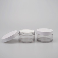Conteneur de pots de crème PET en plastique cosmétique vide de 100g