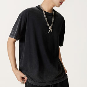 Camisetas de Hombre de Color Sólido, Casuales, Básicas, 100% Algodón, Antiarrugas, Manga Corta, Suaves, Transpirables, Corte Regular, Estilo Veraniego - Product Image 2