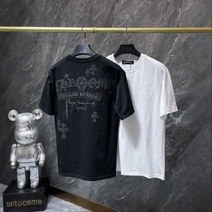 Camiseta de Manga Corta para Hombre, Estilo Urbano Americano, Marca <span class=keywords><strong>CH</strong></span> Crocmen, Cuello Redondo Bordado, de Alta Calidad, Corte Holgado Informal - Product Image 4