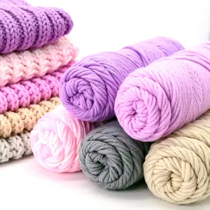 Wholesale 8ply Knitting Yarn 100g Acrylic Blended Yarn for Hand Knitting