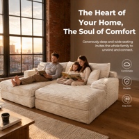 Canapé en mousse compressée sous vide pour aménagement intérieur, location de vacances, espace lounge, projets en gros simplifiés, mobilier commercial pour contrats