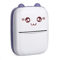 Mini Impresora Térmica de Etiquetas Cat, Impresora Portátil con Bluetooth para Niños, Impresora de Bolsillo Inteligente para Teléfono, Mini Impresora Inalámbrica