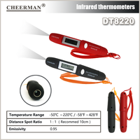 DT8220 Mini Portable Non-Contact ABS IR Thermometer Pen Customizable Mini BBQ Food Temperature Tester Outdoor Industrial OEM ODM