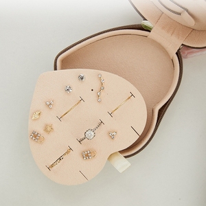 Étuis à bijoux en forme de cœur, mini étui à bijoux pratique, étui à bijoux en PU - Product Image 6