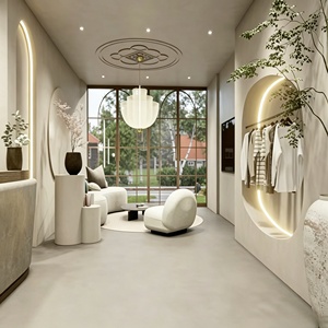 Aménagement Intérieur de Salon de Coiffure Personnalisé, Poste de Travail Complet pour Salon, Agencement de Présentation pour Salon de Manucure, Décoration et Rénovation de Magasin de Coiffure - Product Image 3