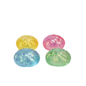 ของเล่นบีบคลายเครียด TPR หลายสี แบบลูกเก๋งกลิตเตอร์ ขายส่ง - Product Image 1