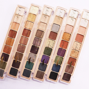 2025 Palette <span class=keywords><strong>di</strong></span> ombretti rettangolari a 9 colori luminosi impermeabili a lunga durata in polvere luccicante per <span class=keywords><strong>occhi</strong></span> lucidi scuri opachi - Product Image 1