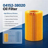 Filtre à huile de haute qualité pour systèmes automobiles, référence 04152-YZZA4 04152-38020, pour moteur de voiture (vente en gros)