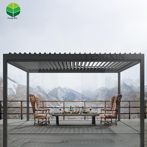 Pergola en aluminium pour l'extérieur, prix, Tenda, gazebo, matériau de toiture 6X4 - Product Image 5
