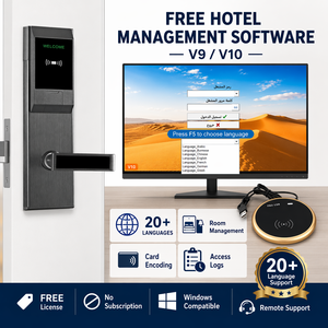 <span class=keywords><strong>Serrure</strong></span> d'hôtel intelligente, logiciel de gestion d'hôtel gratuit, <span class=keywords><strong>serrure</strong></span> intelligente pour chambre d'hôtel, <span class=keywords><strong>serrure</strong></span> de <span class=keywords><strong>porte</strong></span> avec carte RFID et lecteur de carte - Product Image 2