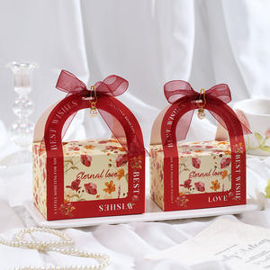 Boîte Cadeau de Luxe pour Pâtisseries et Biscuits avec Poignée et Ruban – Idéale pour Chocolats, Macarons et Autres Aliments – Finition Brillante - Product Image 3