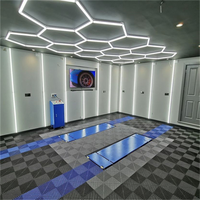 Lumière LED industrielle personnalisée pour entrepôt, bureau, garage - Lumière décorative à montage au plafond en nid d'abeille