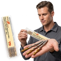 Foret hélicoïdal YG-1 recouvert de TIN 1-13mm HSSCo8% Gold-P D2GP191 à queue droite 135 °   Angle d'apex pour l'acier inoxydable