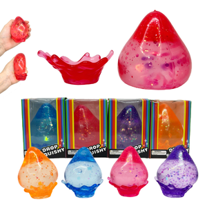 Der Bestseller: Vierfarbiges tropfenförmiges Erdbeer-Maltose-Stressabbau-Squish-Spielzeug mit langsamem Rückpralleffekt - Product Image 3