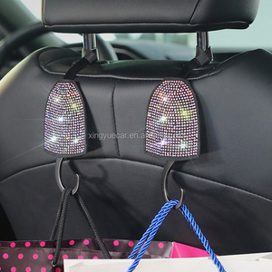 กระเป๋ารถซ่อน Headrest Hanger คลิปช้อปปิ้งกระเป๋าอุปกรณ์เสริม Coat เพชร Rhinestone Bling ที่นั่งรถ Hook - Product Image 5