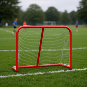 Équipement d'entraînement de but de hockey en polyester rouge et blanc de 72 po x 28 po x 48 po - Product Image 2