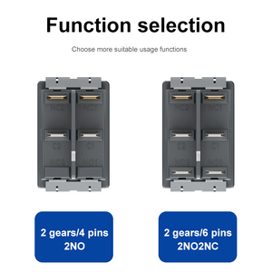 YHKJ interrupteur en forme de navire en métal 24V bouton à bascule 4/<span class=keywords><strong>6</strong></span> broches étanche puissance clé autobloquante grand courant 20A deux vitesses - Product Image 4