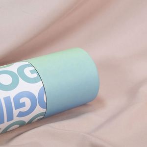 Custom Logo Biodegradable Kraft Round Cylinder Paper Tube Compostable Underwear Tube Packaging - Product Image 6