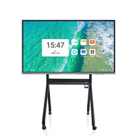 Prix de gros Moniteur interactif de 65 pouces Tableau blanc intelligent Écran tactile tout en un à infrarouge Écran plat interactif
