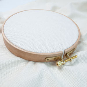 Cerceau de broderie en bois de hêtre de 2cm de hauteur, cadre rond en bois épais, outil de broderie pour le bricolage. - Product Image 6