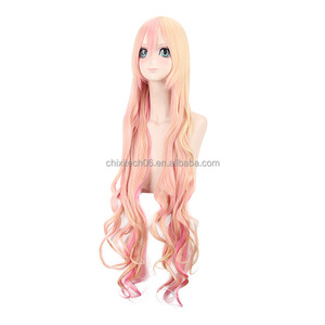 Peluca de cosplay de The Main Saint Da, Super Time Fortress Snow Dew, Aoi <span class=keywords><strong>Akemi</strong></span> y Kojima Yona, rizada y larga de 120 cm - Product Image 4