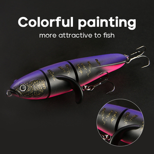NUEVO OEM 23g 115mm Señuelo de lápiz flotante Hélice de superficie de agua de <span class=keywords><strong>tres</strong></span> secciones Cebos duros flotantes Topwater Bass Lure - Product Image 6