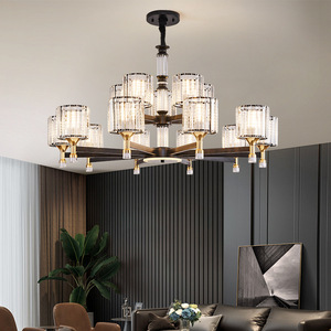 Lámpara de techo moderna de cristal con múltiples cabezales E27 LED para sala de estar, comedor, dormitorio. - Product Image 5